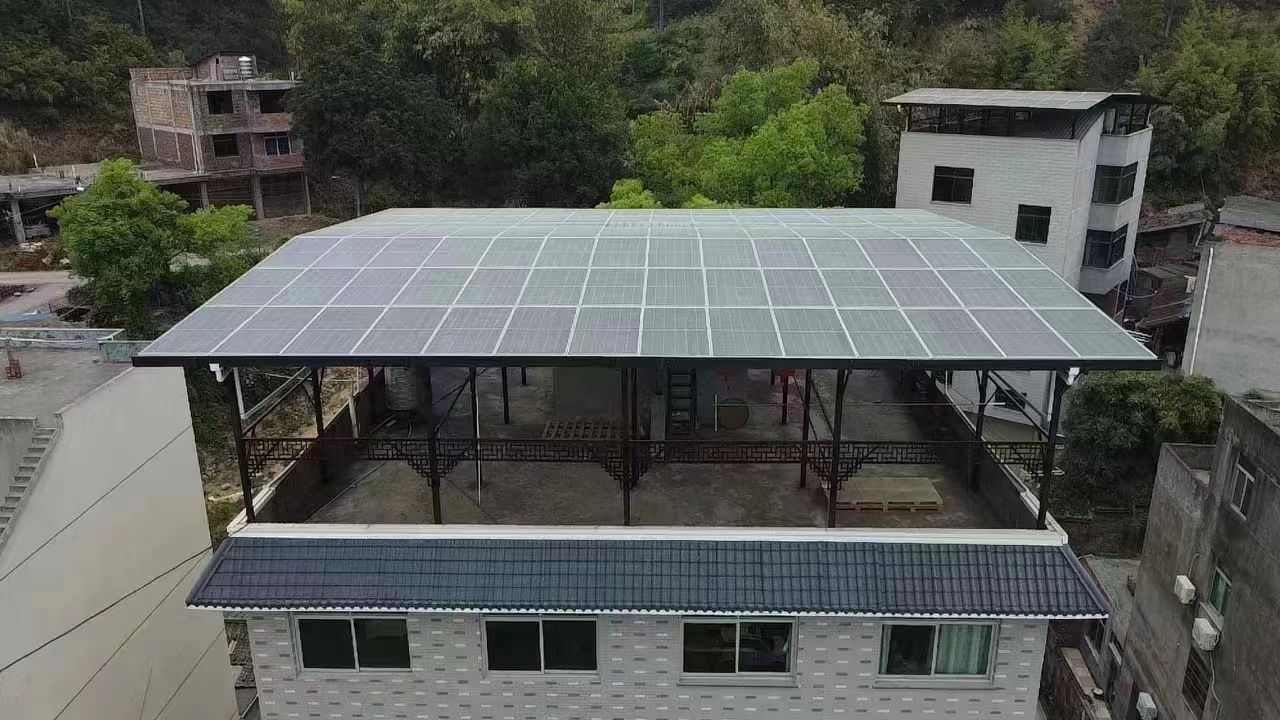 广汉15kw+10kwh自建别墅家庭光伏储能系统